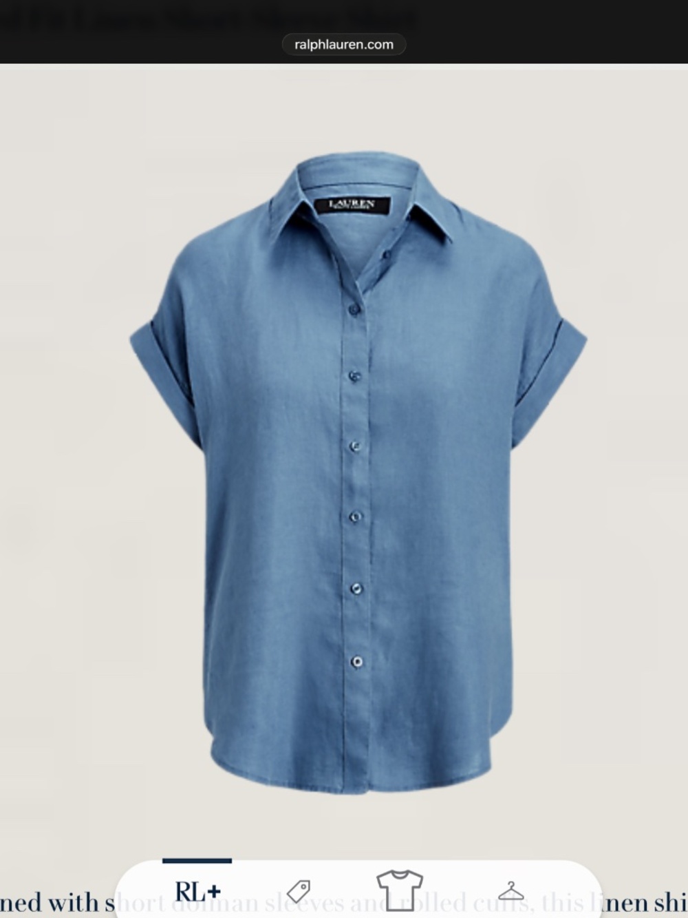 Lauren Ralph Lauren Relaxed Fit Linen Short-Sleeve Shirt